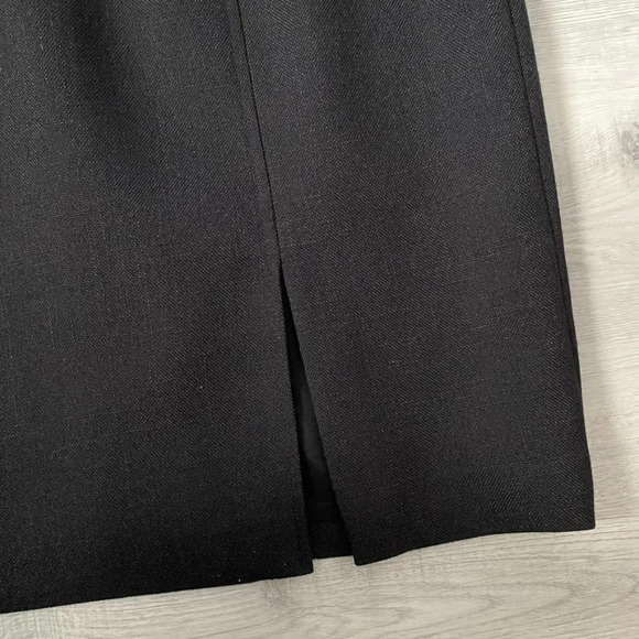 Vintage Jeremy Scott Braemar Dark Grey Dress Size 12 Tight Weave Lined 🇨🇦 - Picture 14 of 17